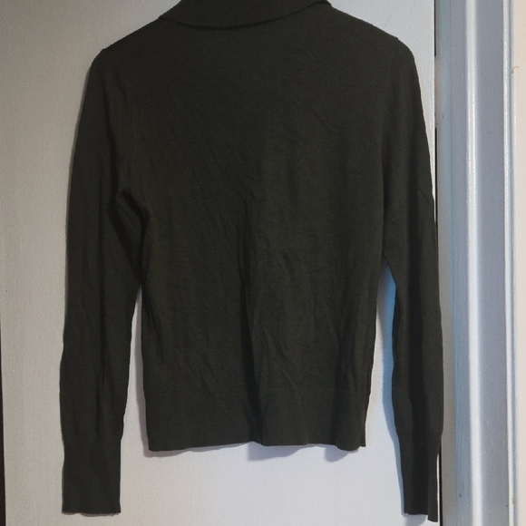 L'AGENCE Forest Green Sweater with Gold Accents - Picture 5 of 5